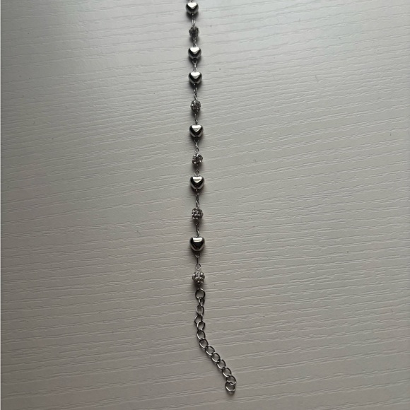 Silver Heart Charm Bracelet - Picture 3 of 4